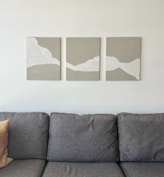 Modern Textured Abstract Painting On Canvas