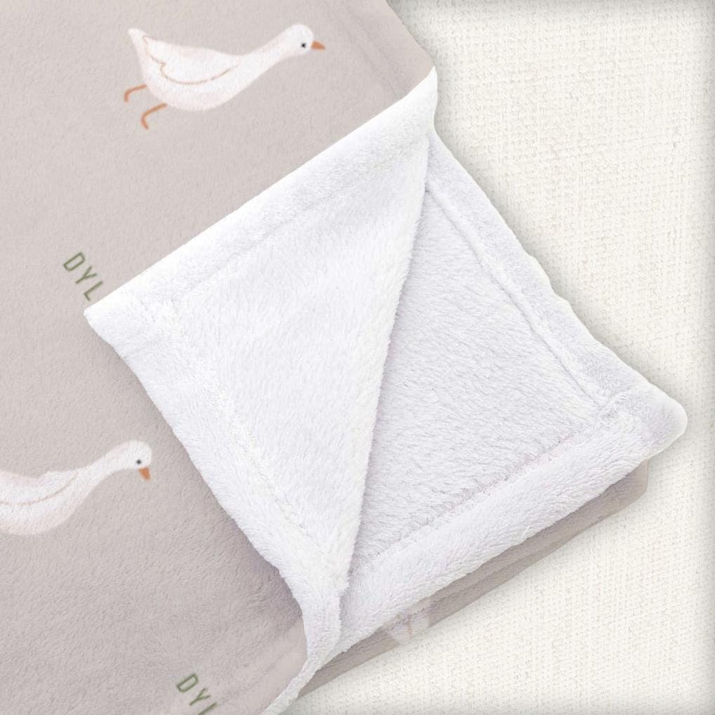 Personalized Retro Silly Goose Receiving Blanket