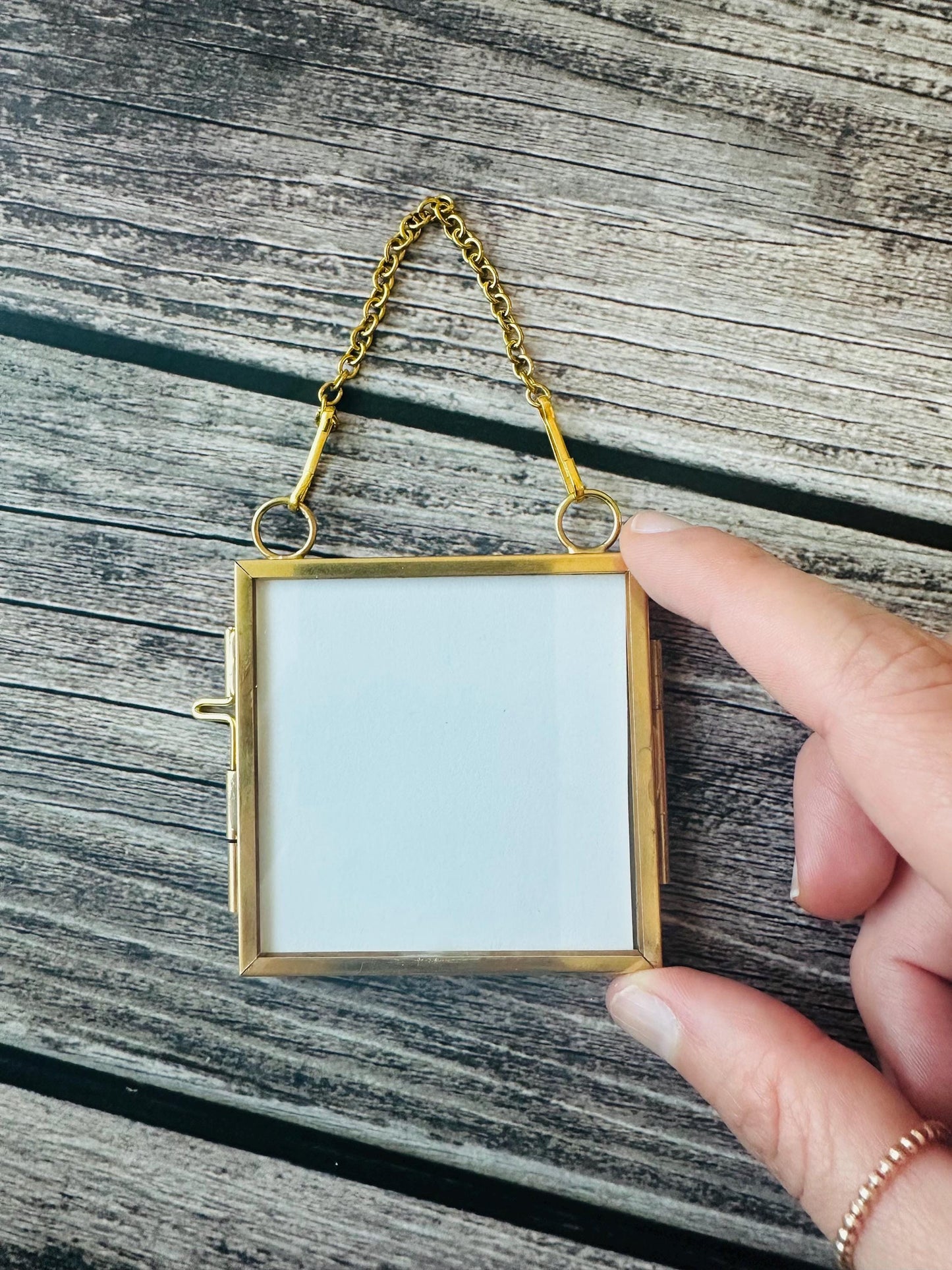 Miniature Brass Frame Ornament