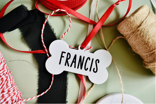 Personalized Acrylic Dog Bone Ornament