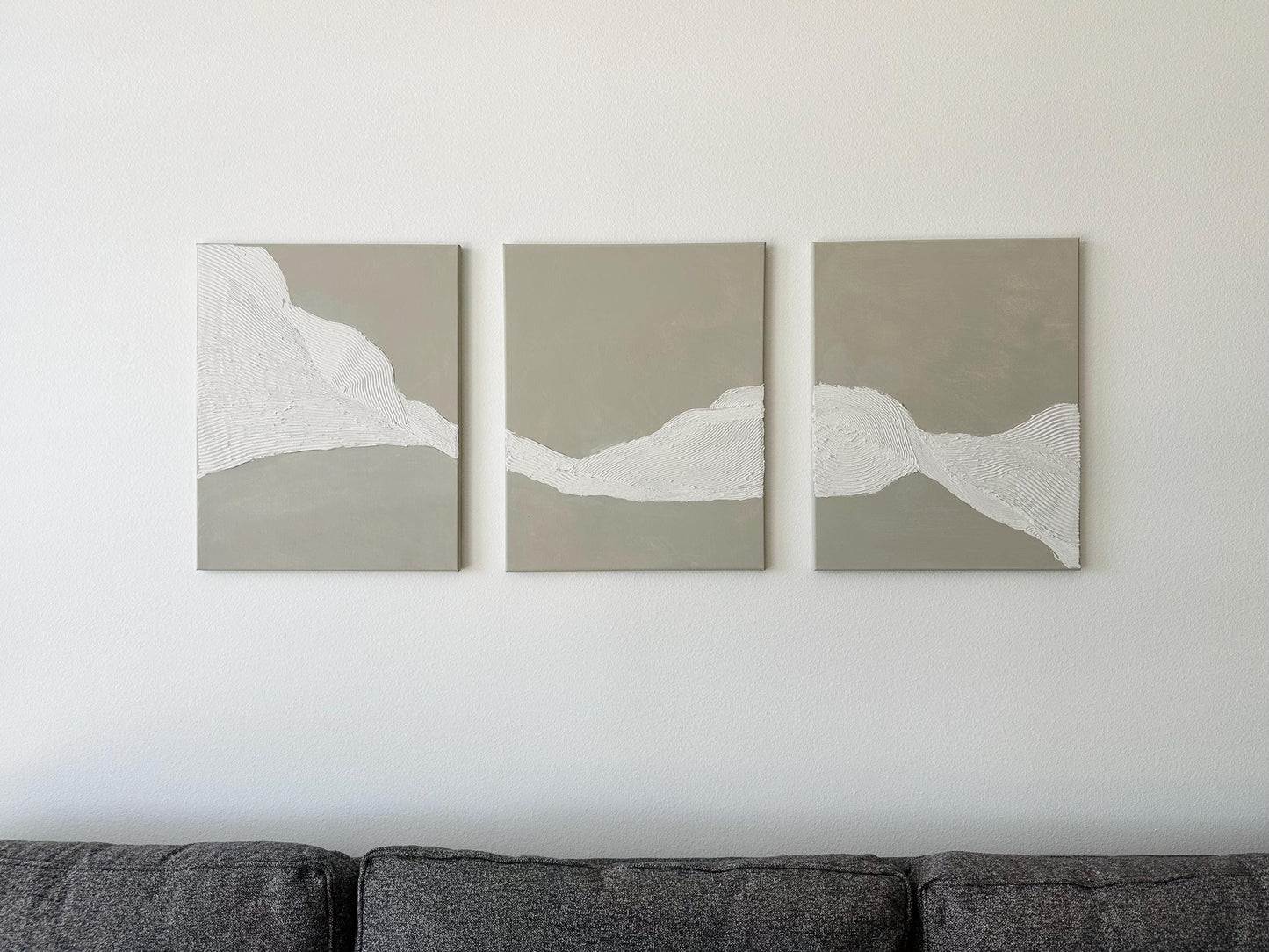 Modern Textured Abstract Painting On Canvas