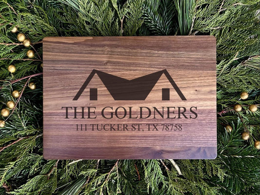 Personalized New Home Cutting Board