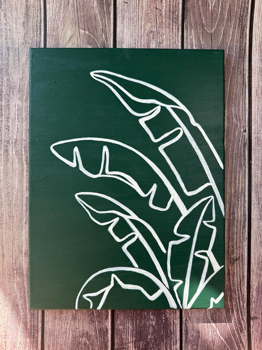 Modern Palm Trees Original Painting On Canvas