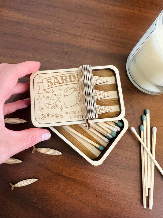 Sardine Tin Fish Matchbox