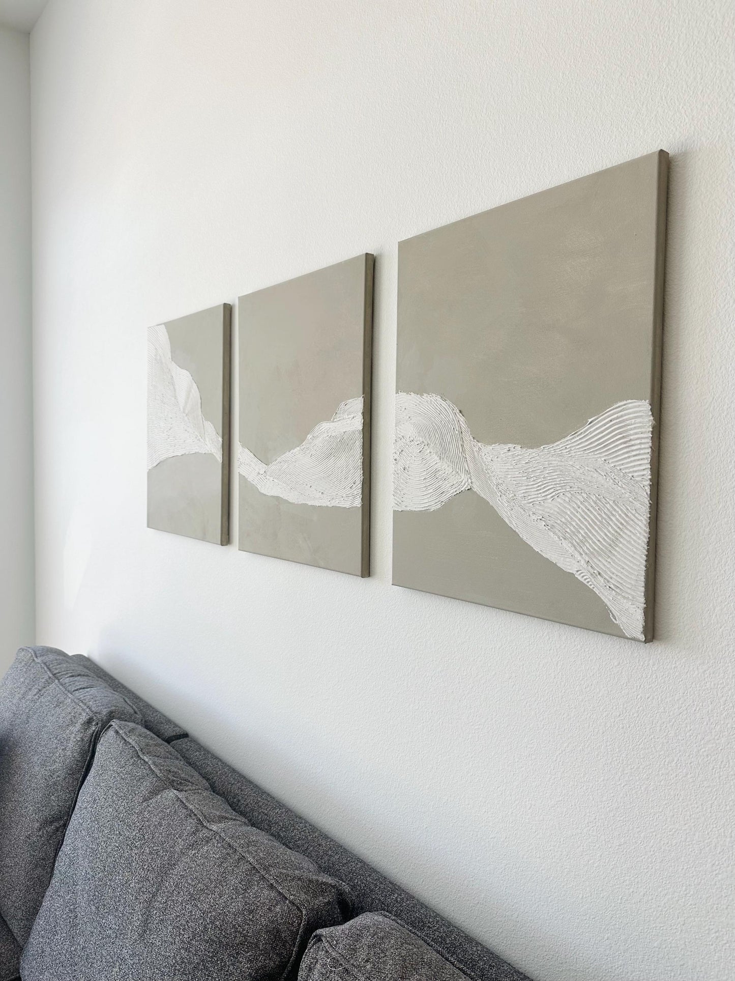 Modern Textured Abstract Painting On Canvas