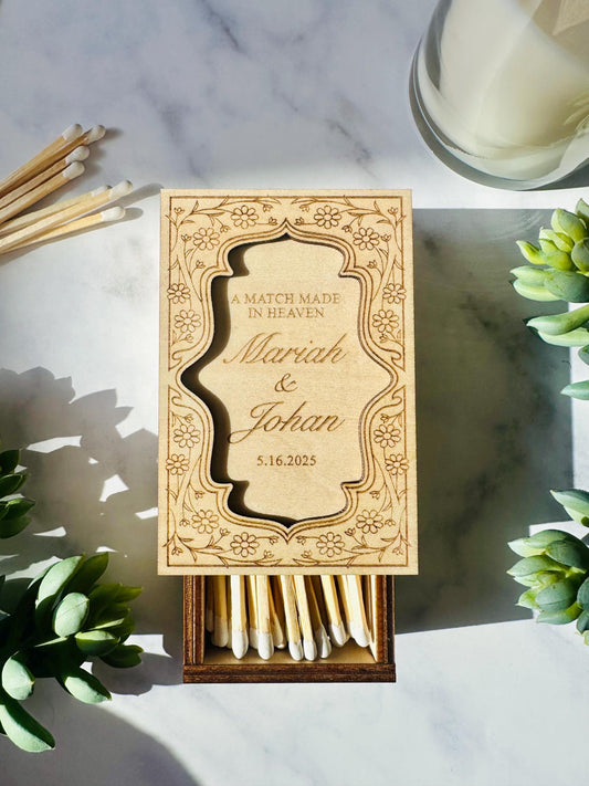 Personalized Wood Matchbox