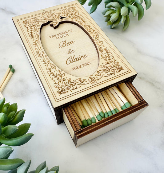 Personalized Wood Matchbox