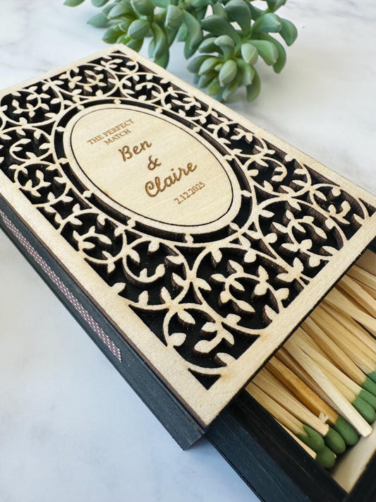 Personalized Wood Matchbox