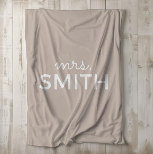 Personalized Future Mr & Mrs Blanket