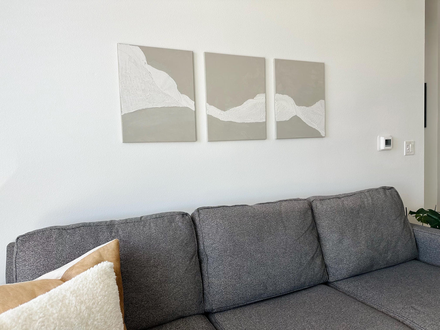 Modern Textured Abstract Painting On Canvas
