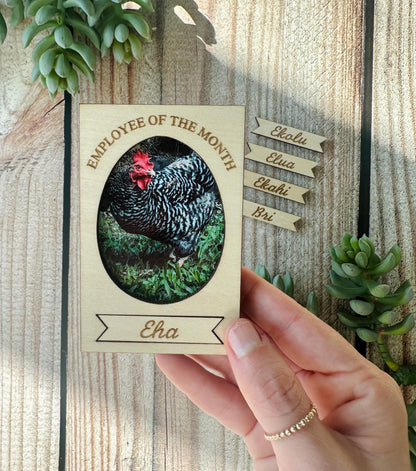 Chicken Employee Of The Month Sign