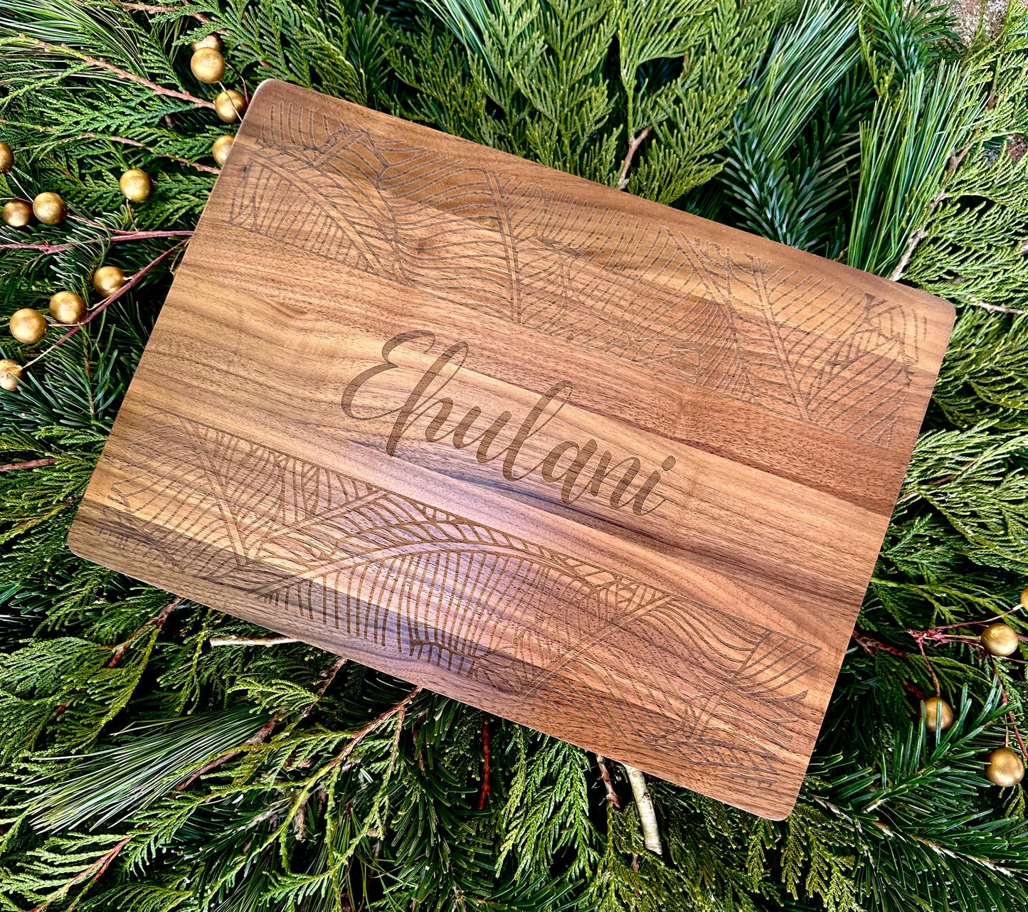 Personalized Hawaiian Print Cutting Board