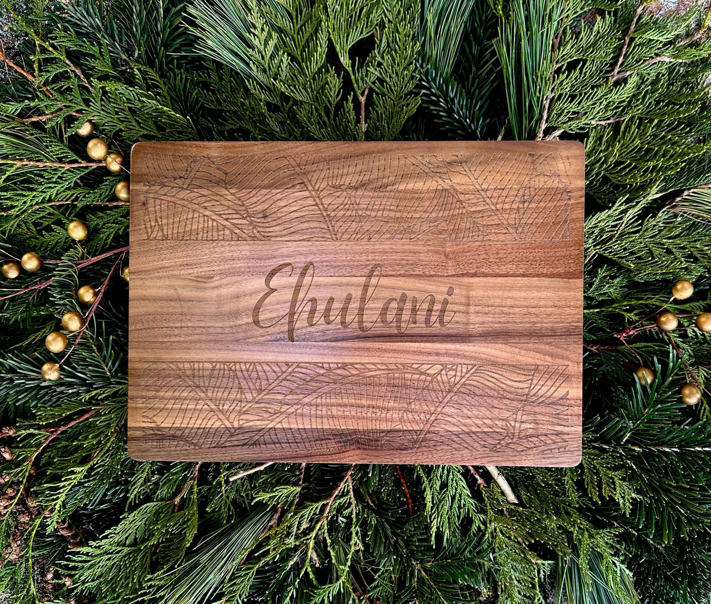 Personalized Hawaiian Print Cutting Board