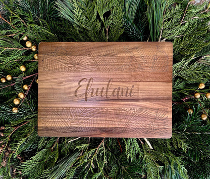 Personalized Hawaiian Print Cutting Board