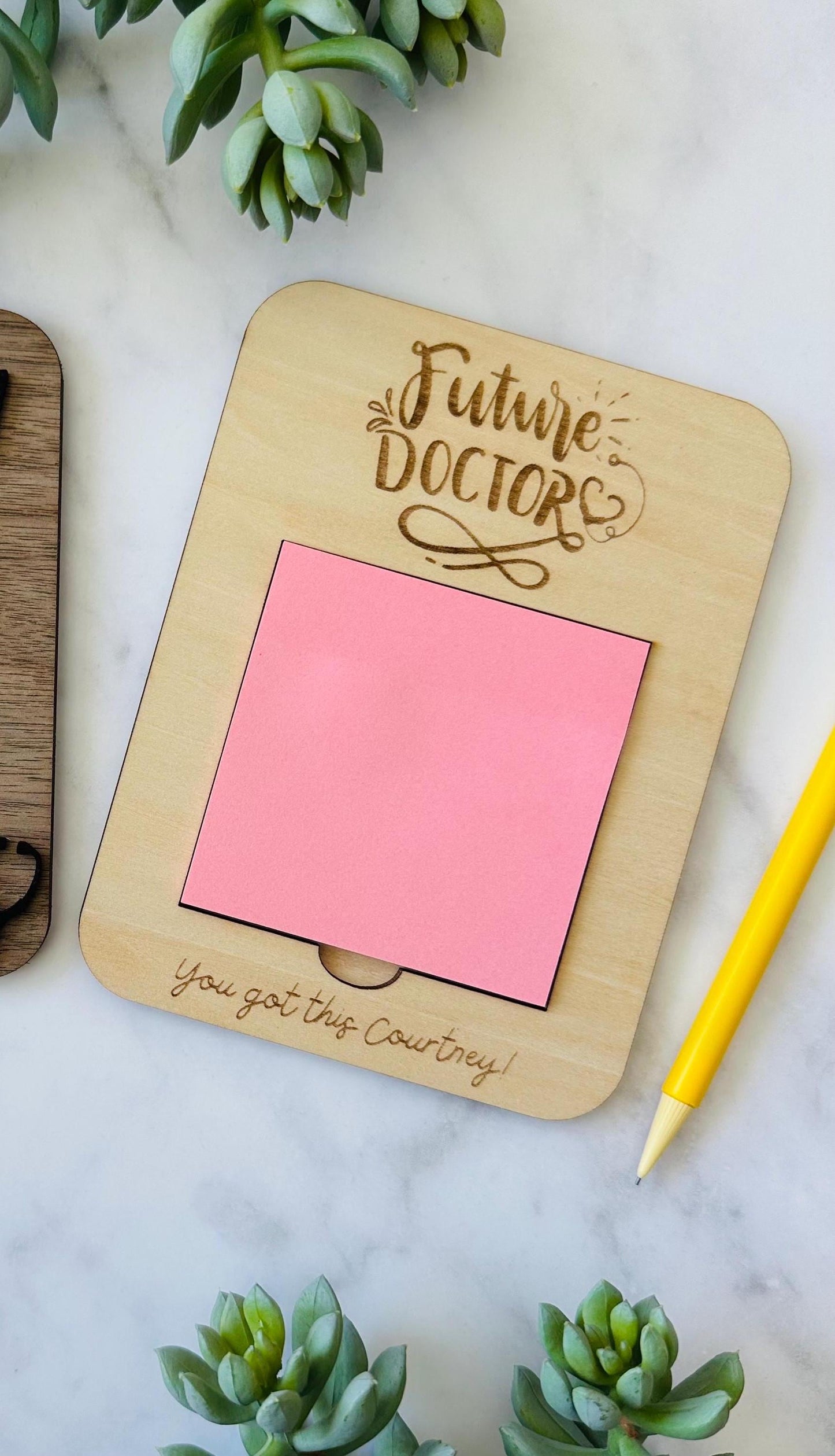 Future Doctor Sticky Note Pad Holder Gift