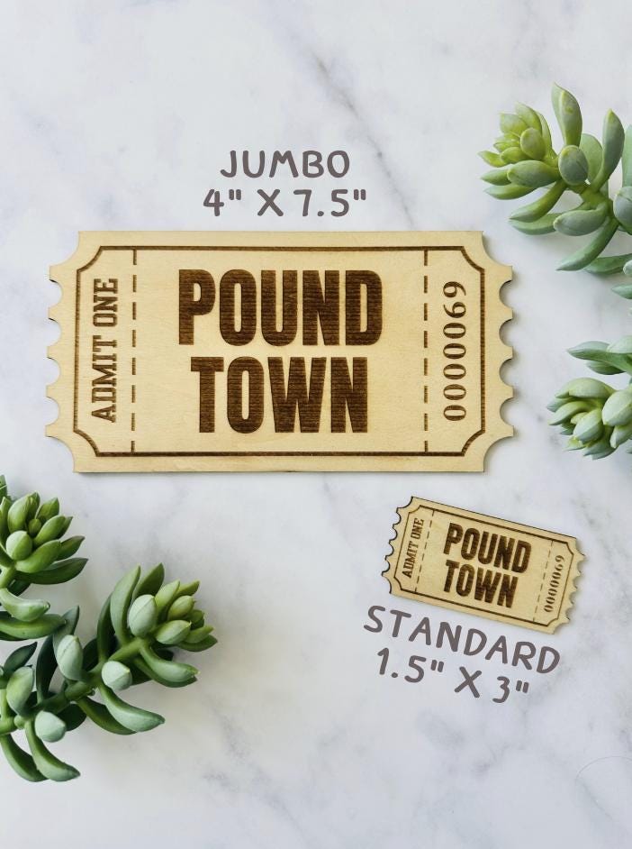 Ticket To Pound Town Funny Anniversary Gift