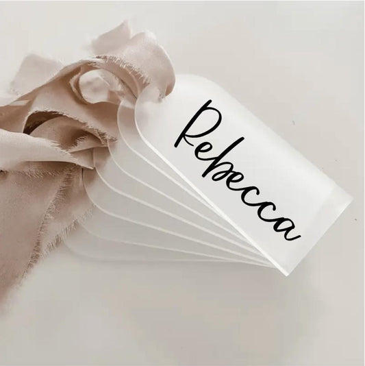 Personalized Frosted Acrylic Gift Tag