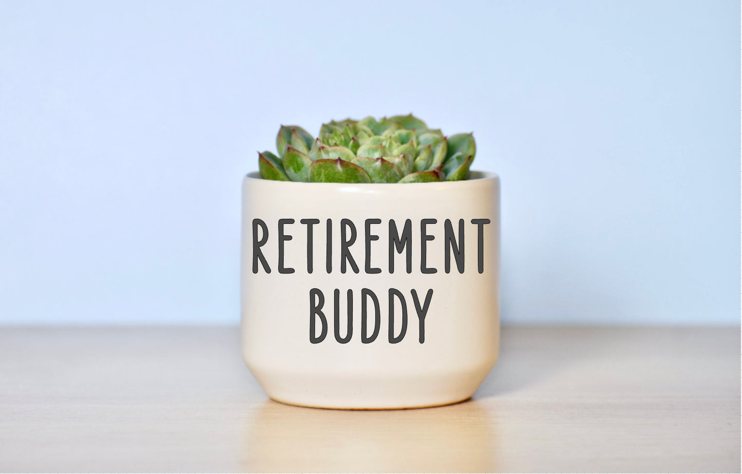 Retirement Buddy Succulent Pot