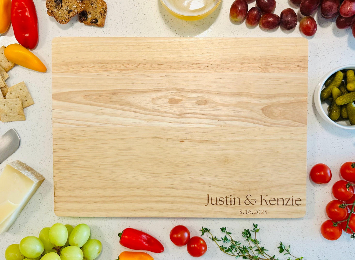 Personalized Wedding Gift Cutting Board