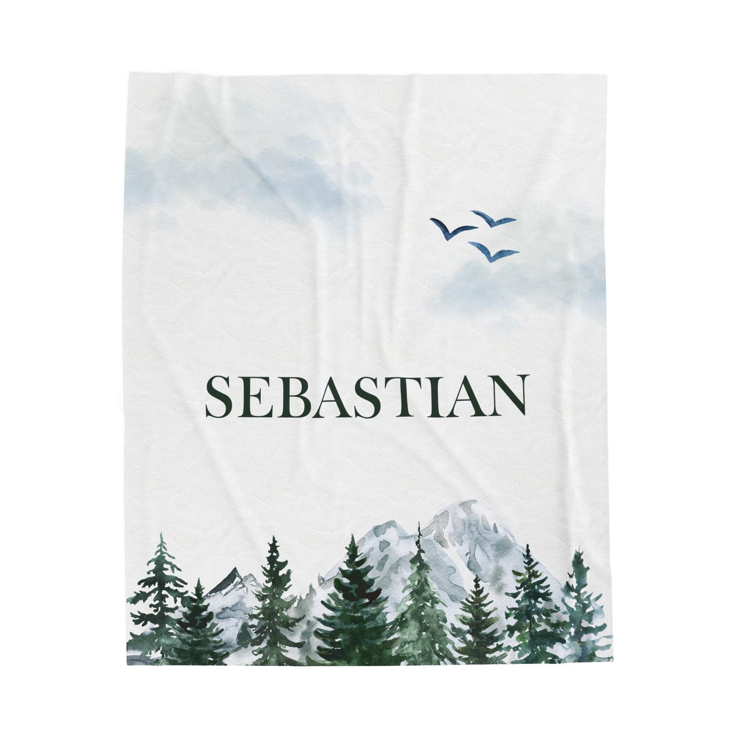 Personalized Woodland Baby Receiving Blanket