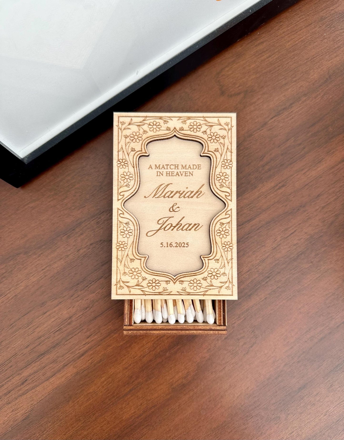 Personalized Wood Matchbox