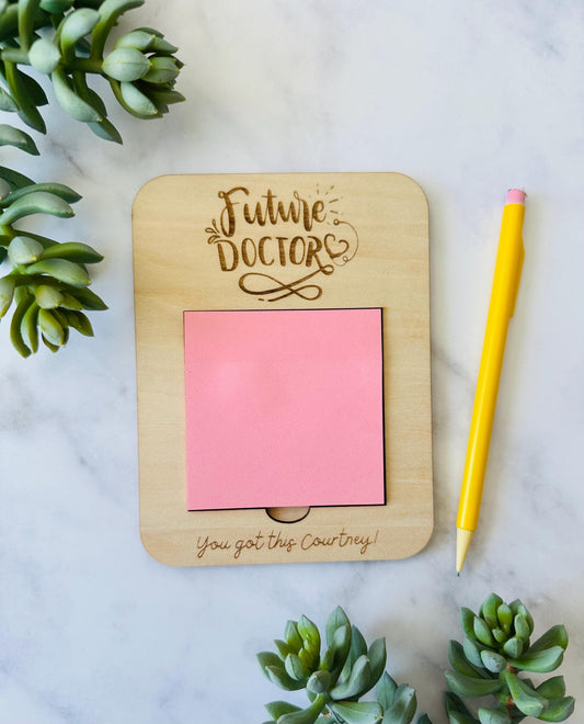 Future Doctor Sticky Note Pad Holder Gift