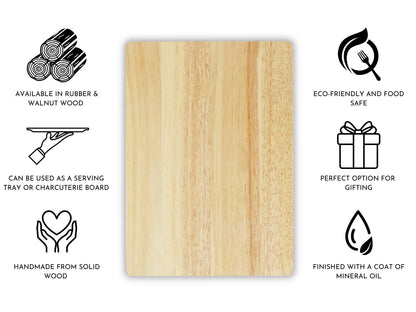 Custom Engraved Mountain Theme Cutting Board