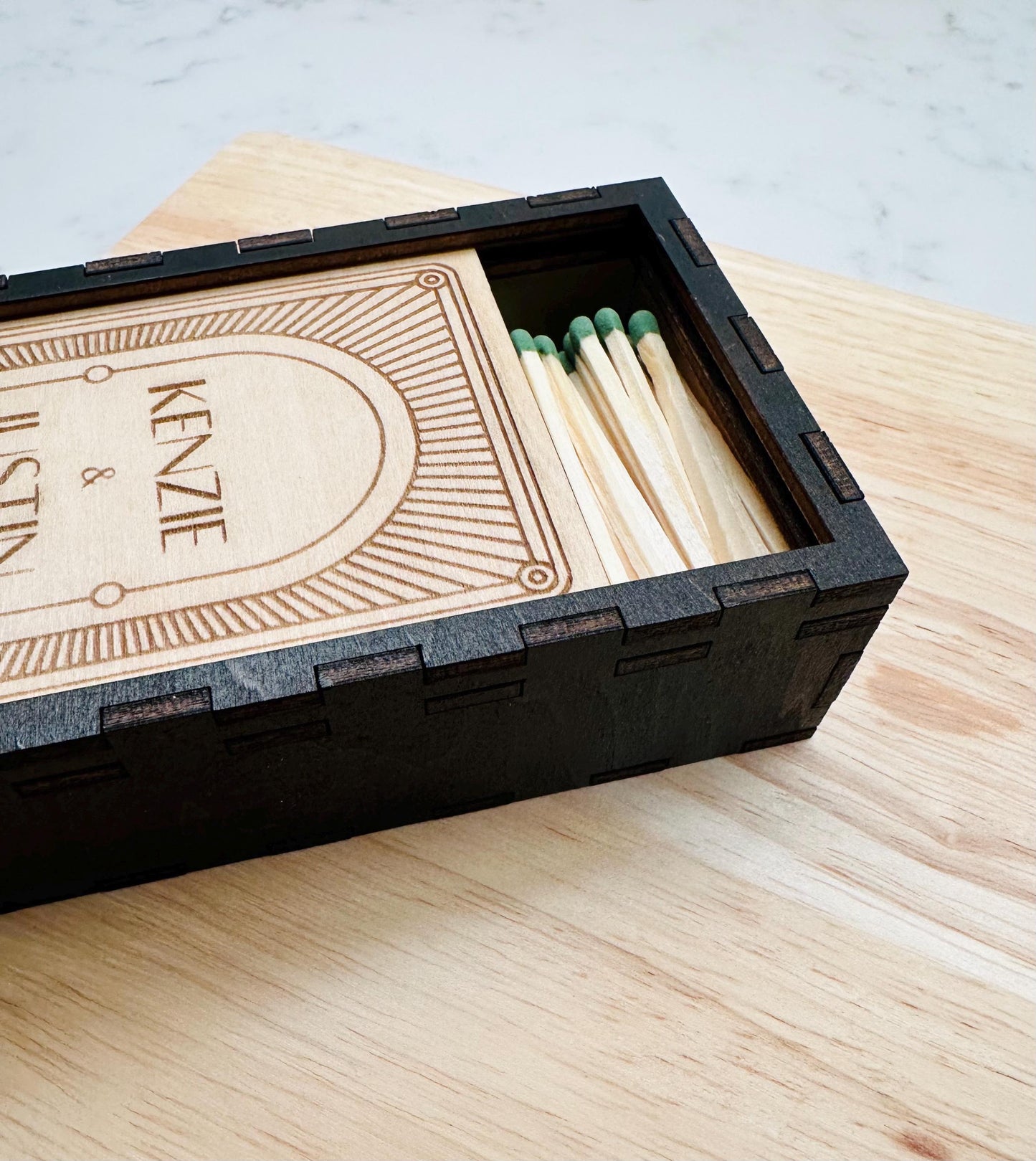 Personalized Wood Matchbox