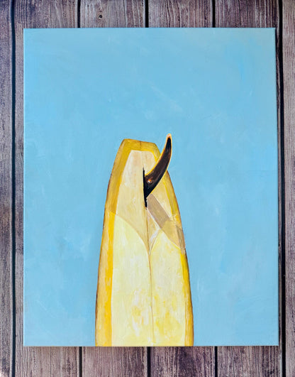 Surfboard Original Painting On Canvas