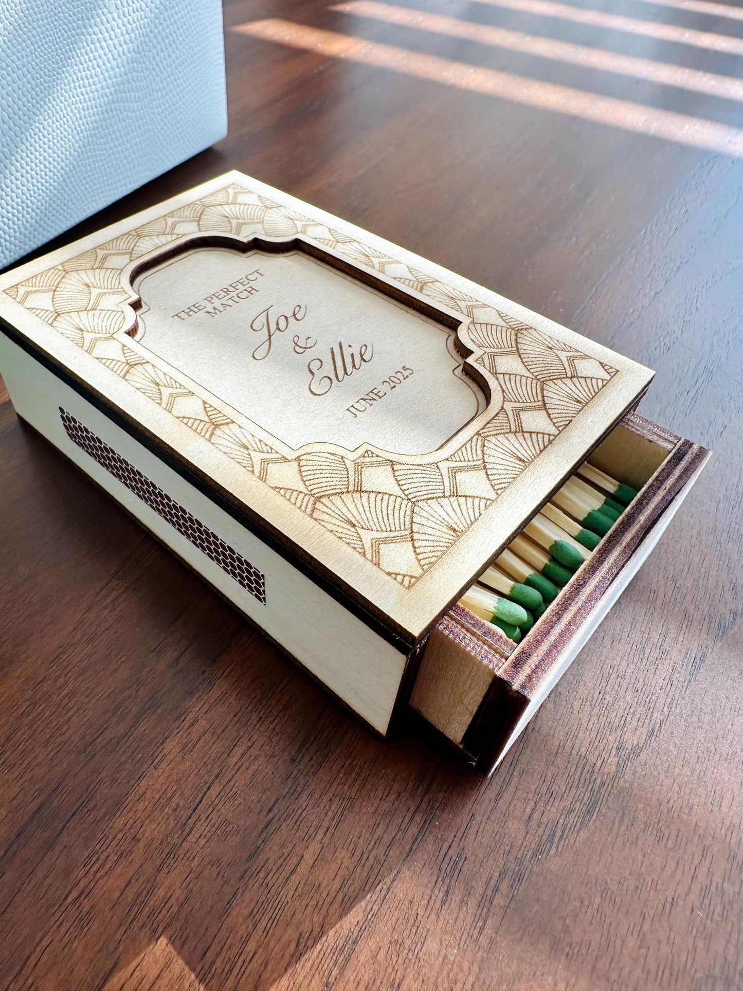 Personalized Wood Matchbox