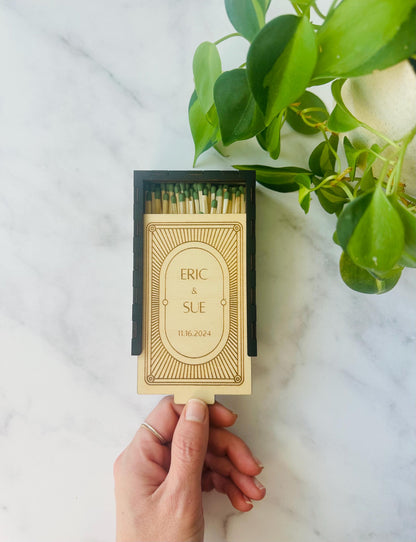Personalized Wood Matchbox