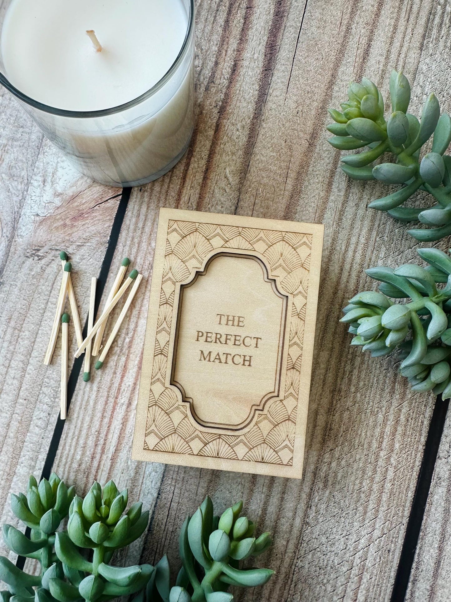 Unhinged Personalized Wood Matchbox