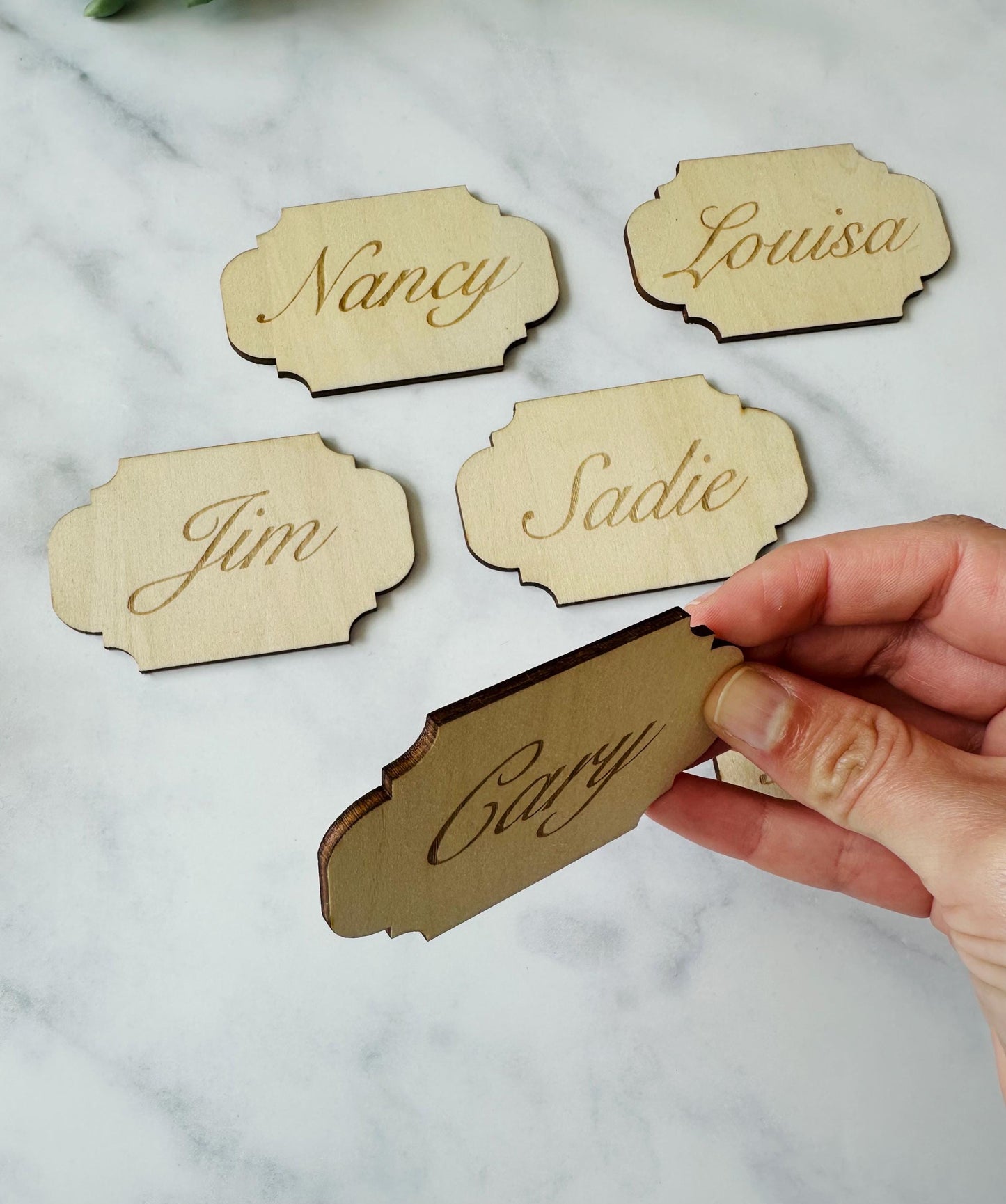Bulk Craft Blank Tags, Personalized Wooden Place Cards