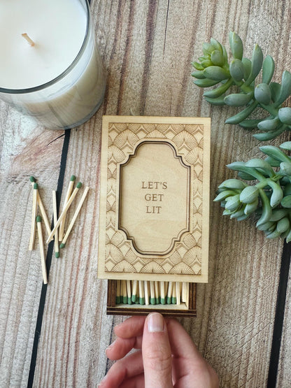 Unhinged Personalized Wood Matchbox