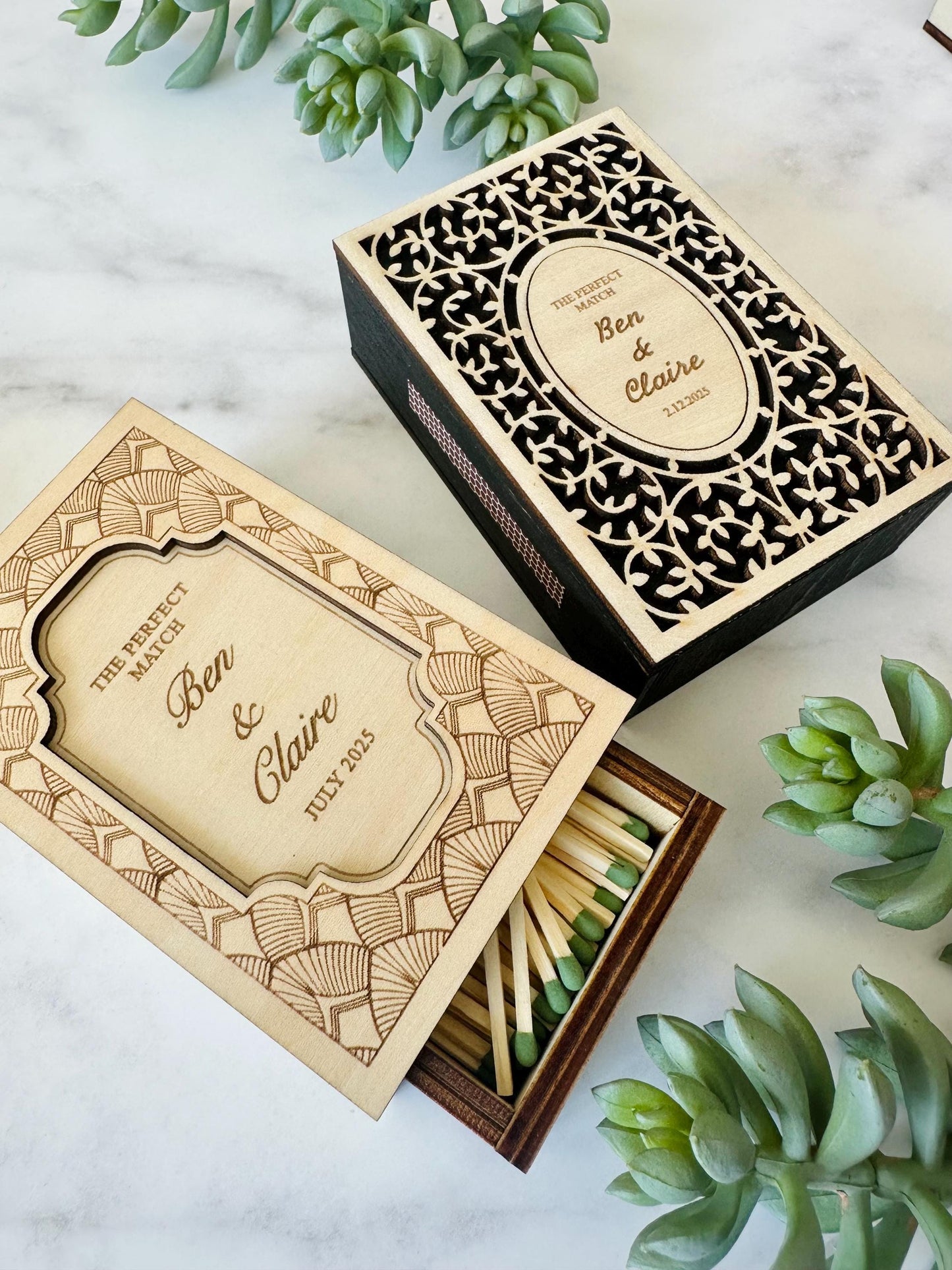 Personalized Wood Matchbox
