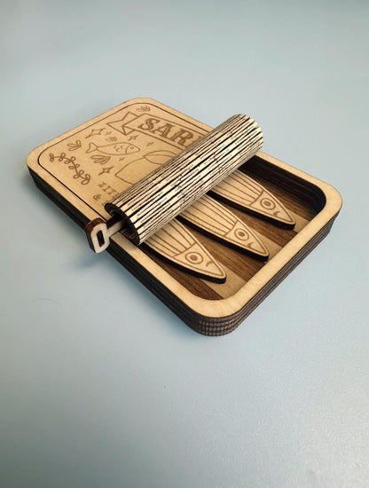 Sardine Tin Fish Trinket