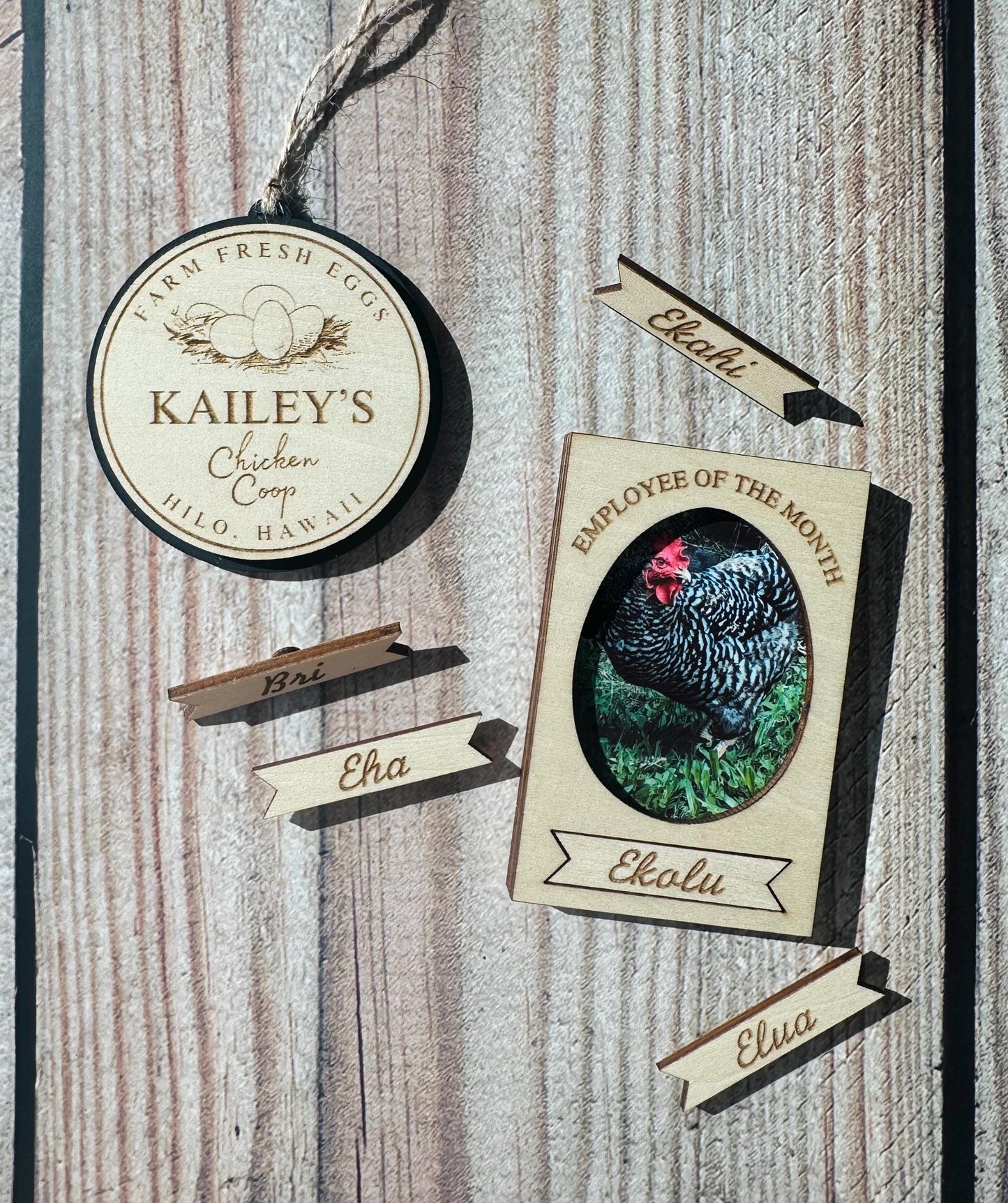Personalized Chicken Coop Ornament