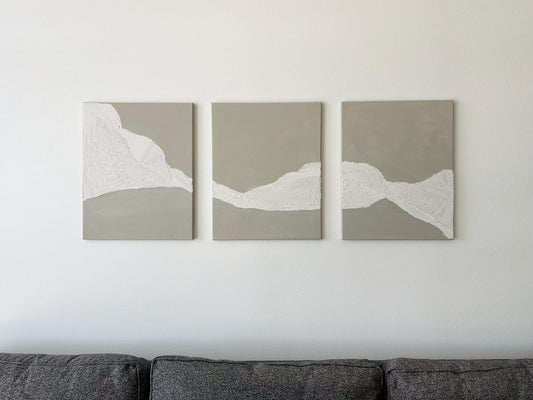 Modern Textured Abstract Painting On Canvas