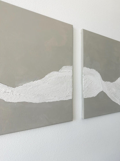 Modern Textured Abstract Painting On Canvas