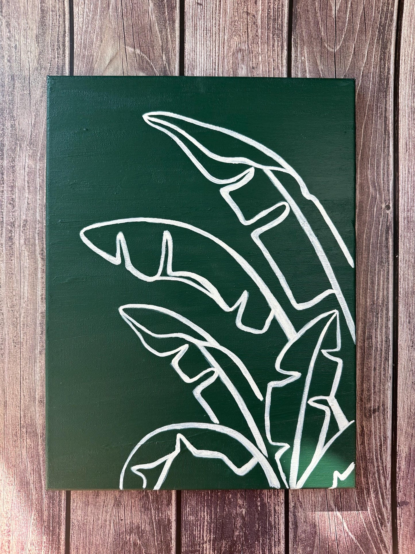 Modern Palm Trees Original Painting On Canvas