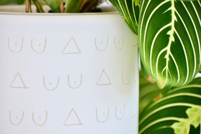 Tatas Hand Carved Plant Pot