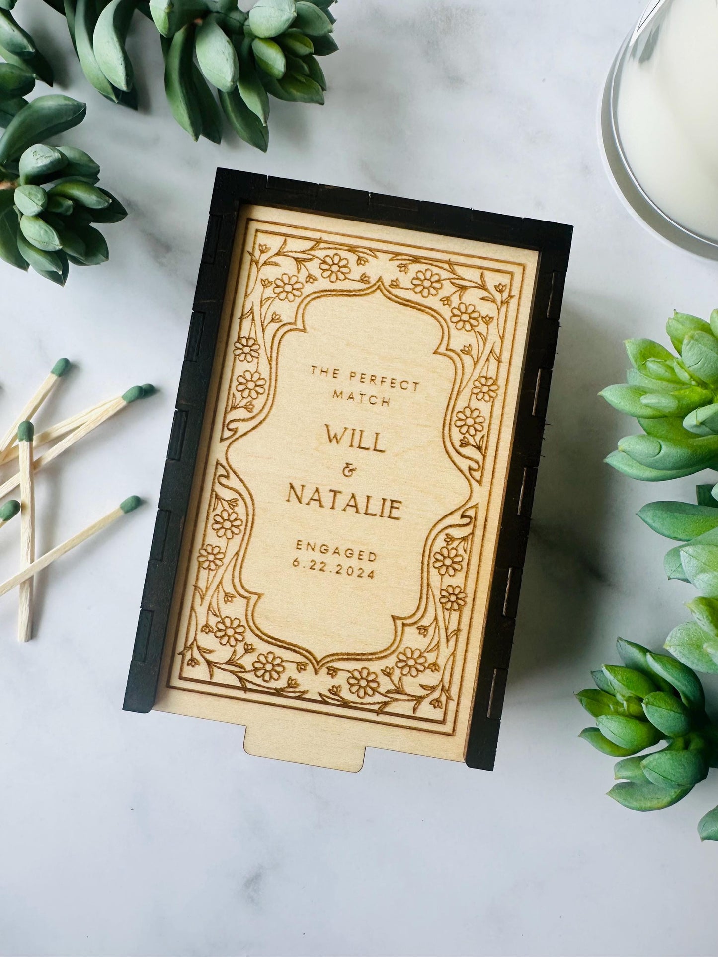 Personalized Wood Matchbox
