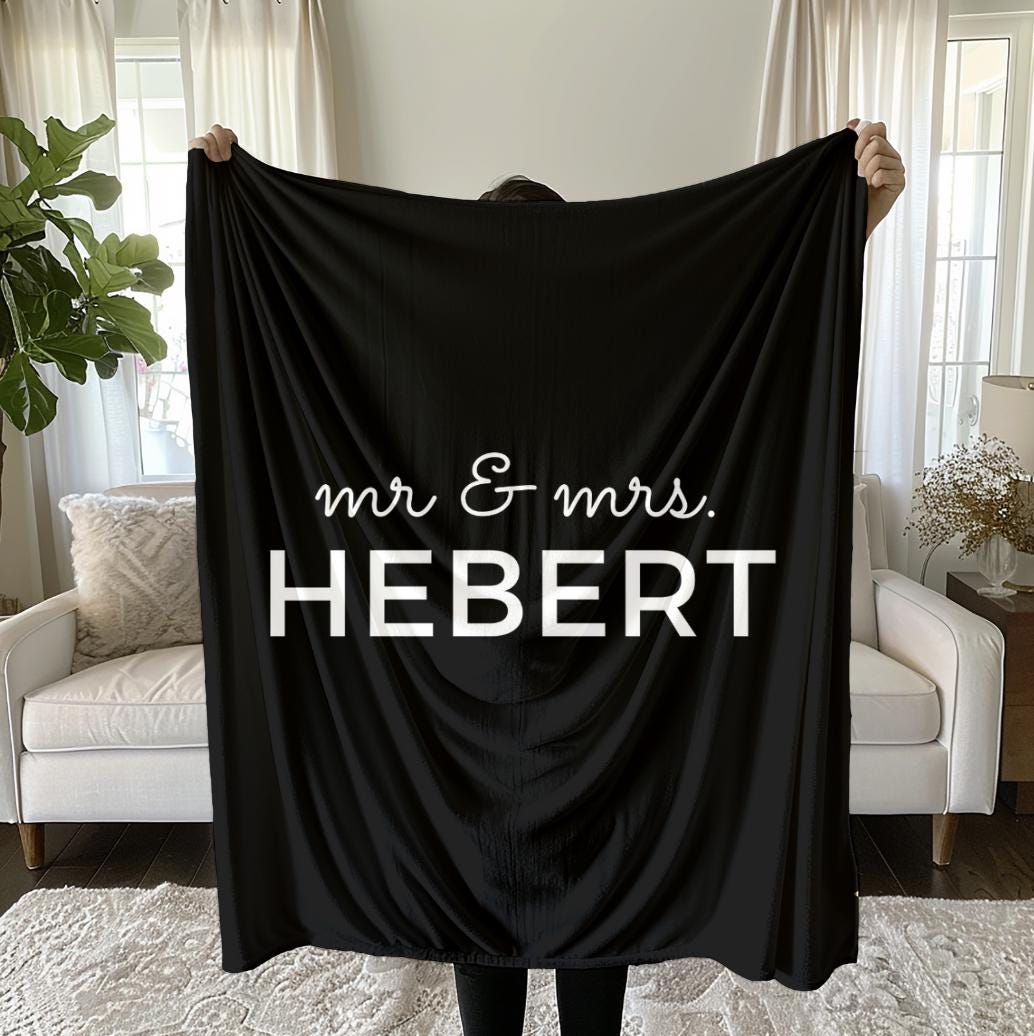 Personalized Future Mr & Mrs Blanket