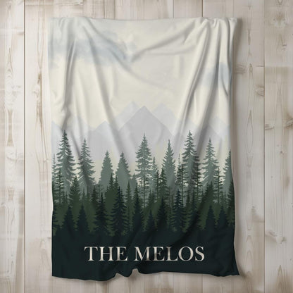Personalized Baby Woodland Blanket