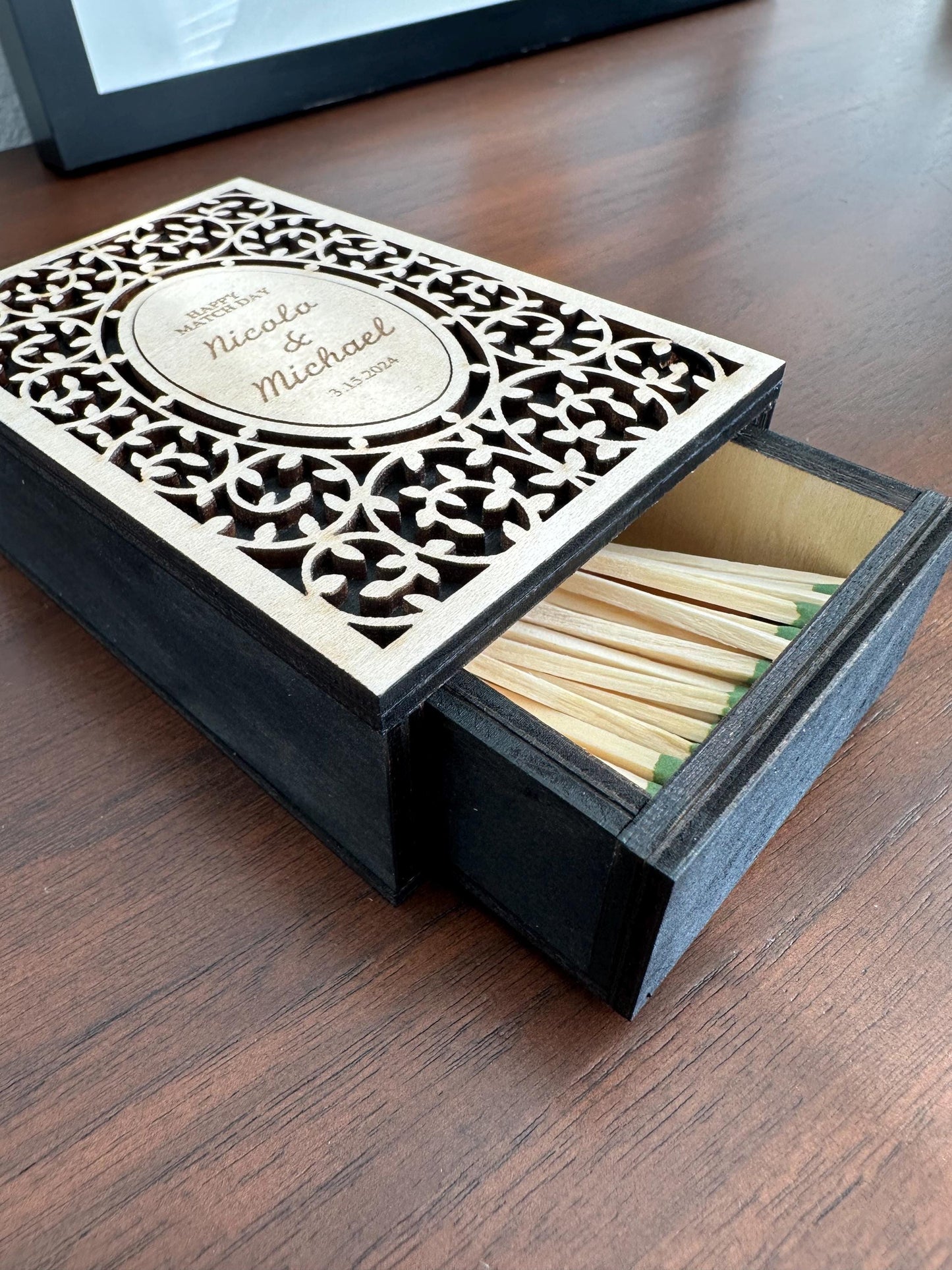 Personalized Wood Matchbox
