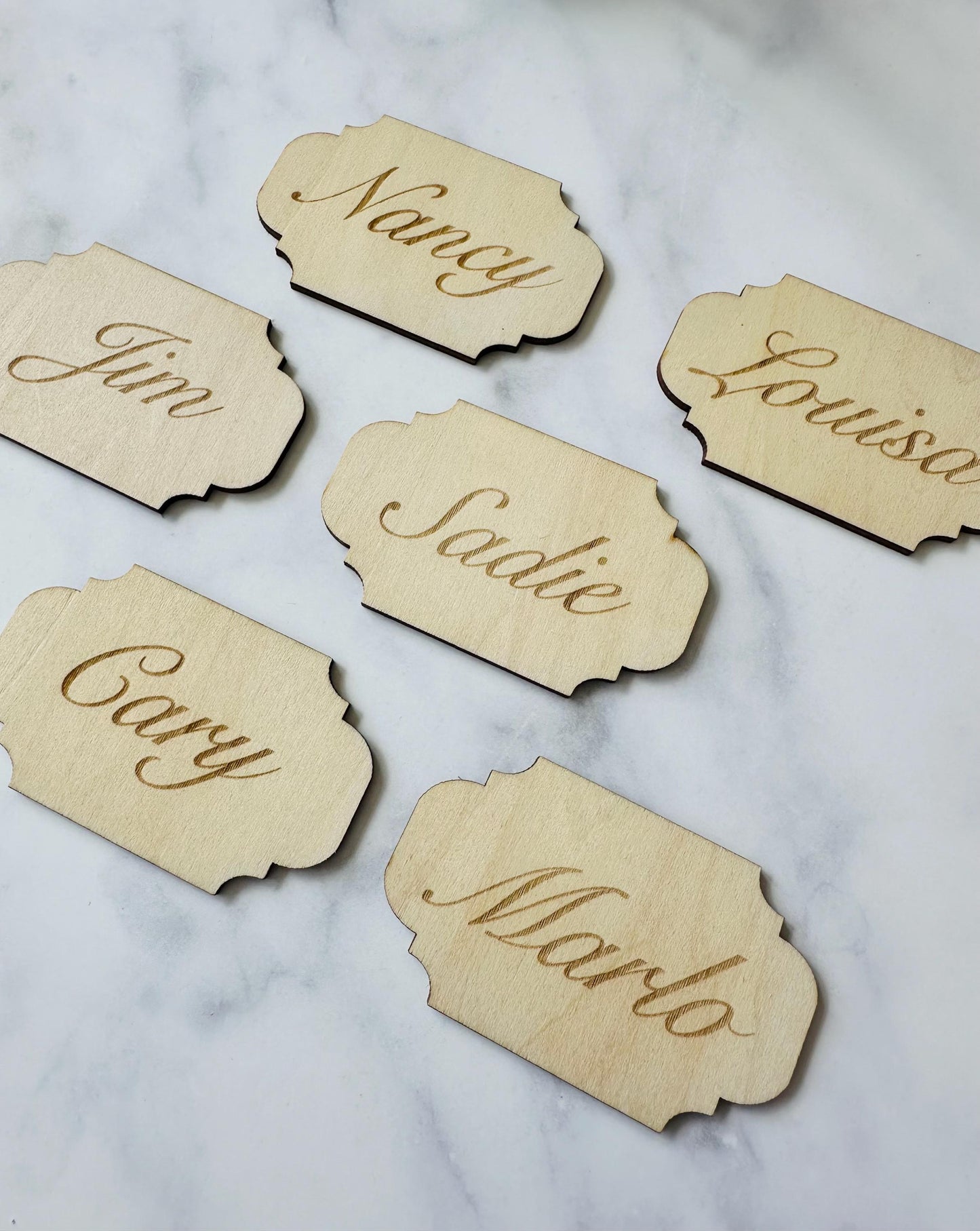 Bulk Craft Blank Tags, Personalized Wooden Place Cards