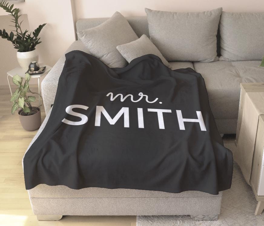 Personalized Future Mr & Mrs Blanket