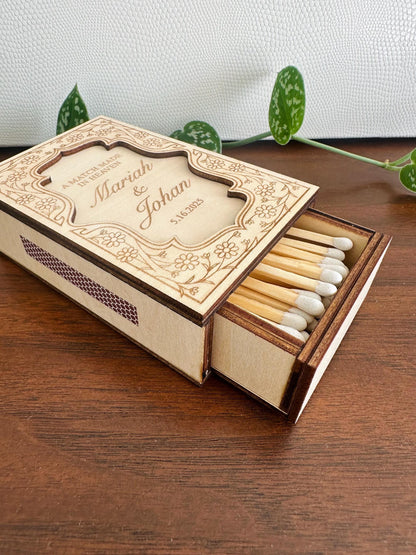 Personalized Wood Matchbox