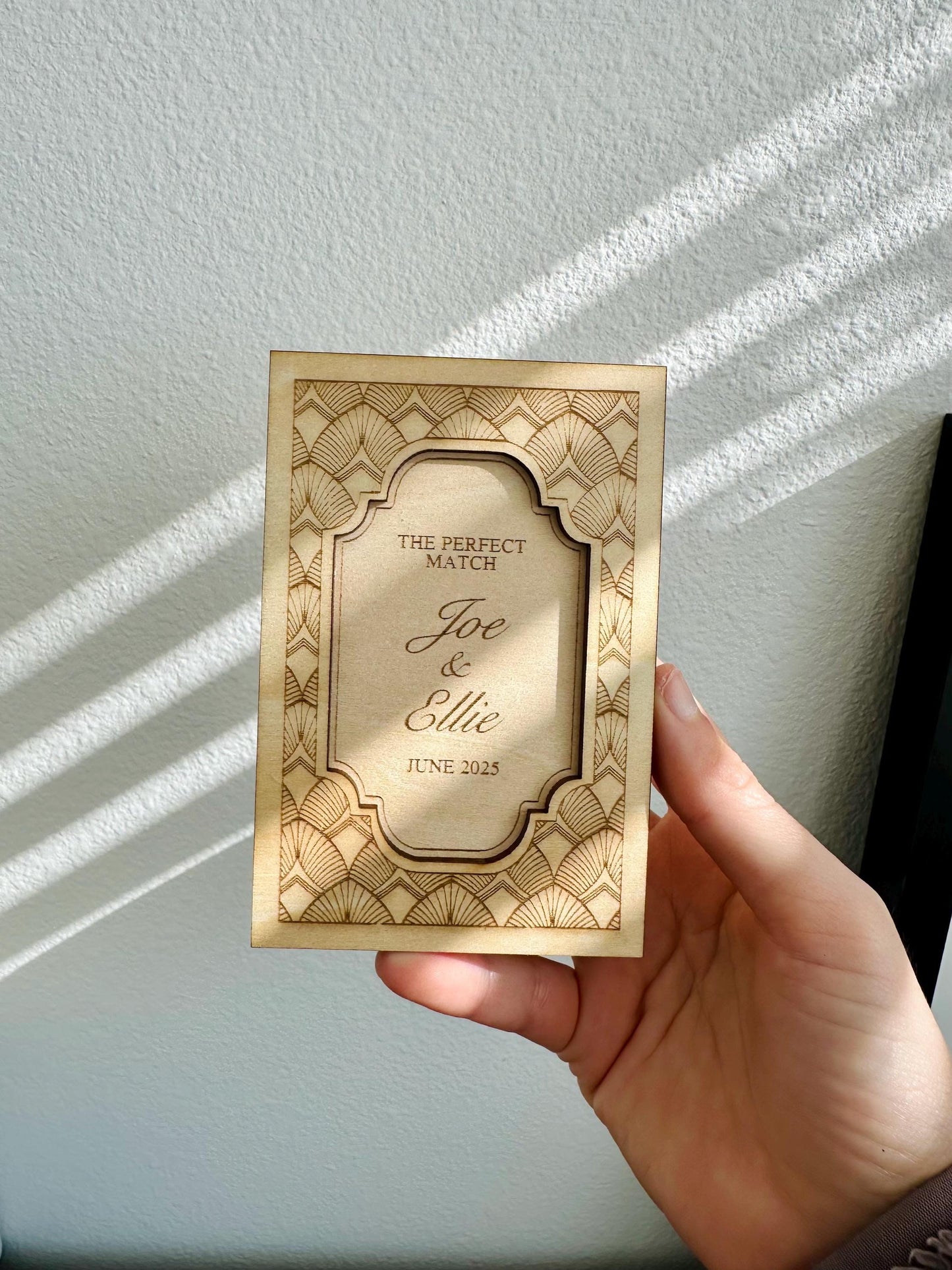 Personalized Wood Matchbox