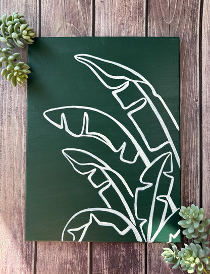 Modern Palm Trees Original Painting On Canvas